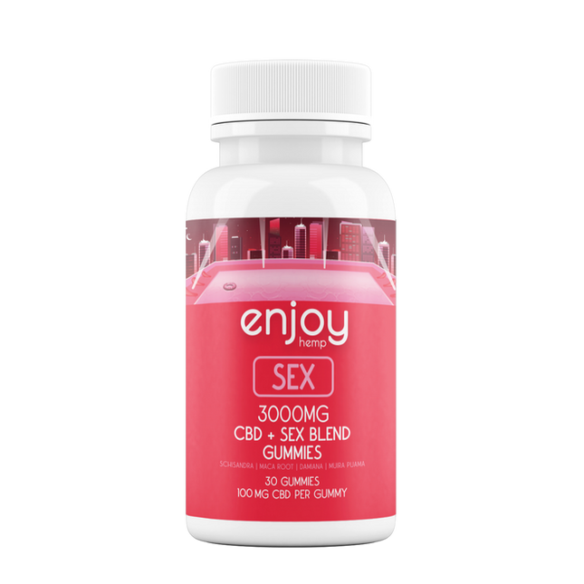 ENJOY HEMP CBD FULL SPECTRUM SEX GUMMIES (3000MG CBD + 300MG INTIMACY BLEND)