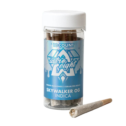 ASTRO 8 THC-A LIQUID DIAMONDS 2G PRE ROLLS 10CT/JAR