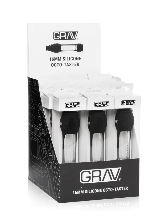 GRAV 16MM TASTER W/ SILICONE SKIN DISPLAY (15 PACK) | ASSORTED COLORS