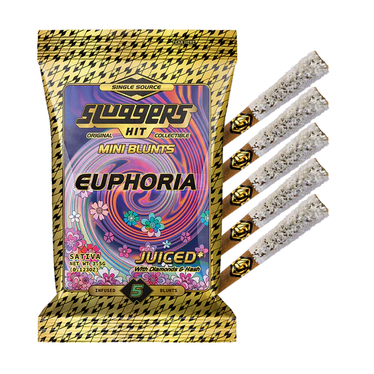 SLUGGERS 0.7G THC-A DIAMOND JUICED PRE ROLL COLLECTIBLES (5CT/PK)