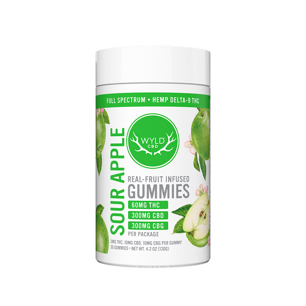 WYLD HEMP LOW DOSE FULL SPECTRUM D9 GUMMIES (30CT JAR)