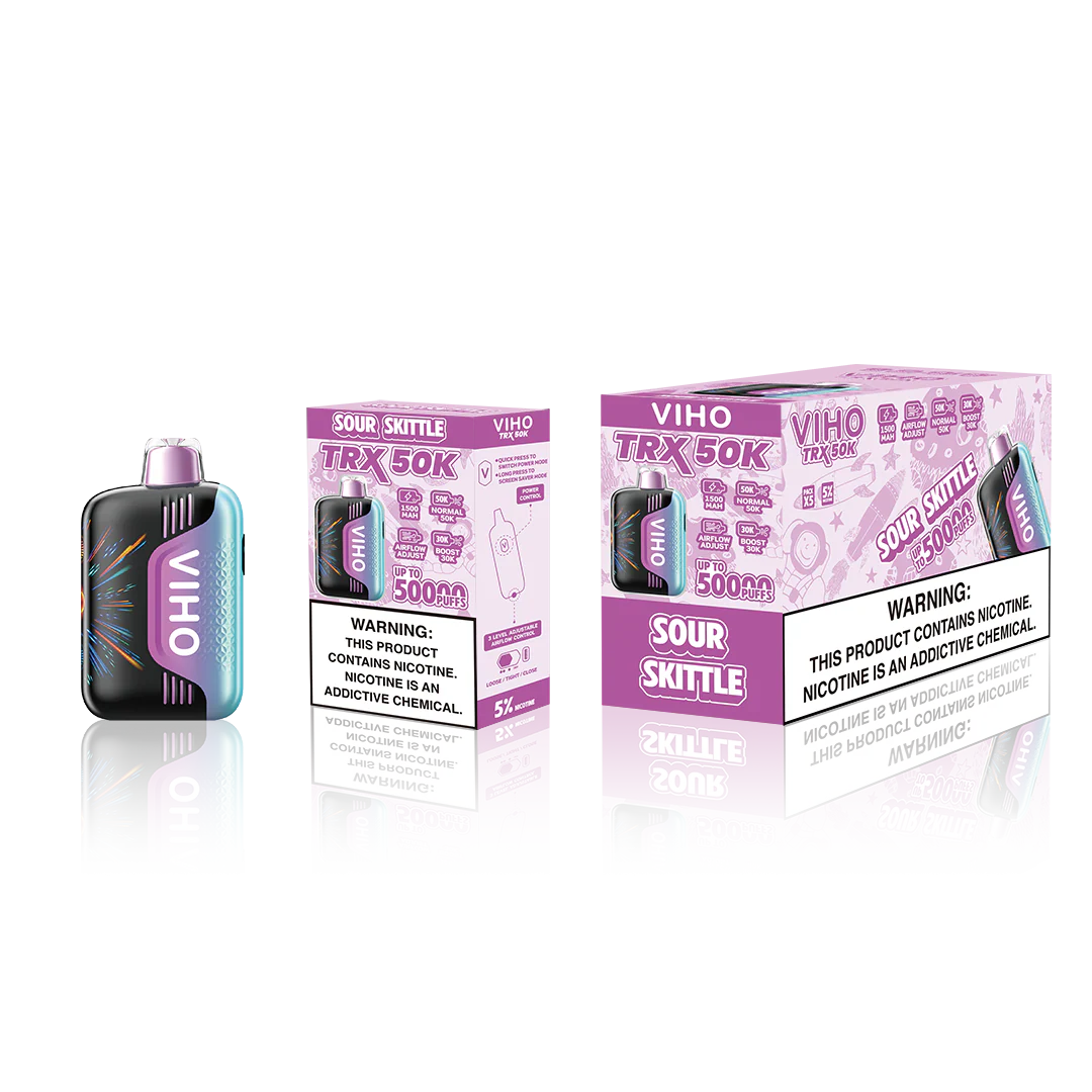 VIHO TRX 50K PUFFS 5% DISPOSABLE (5CT DISPLAY)