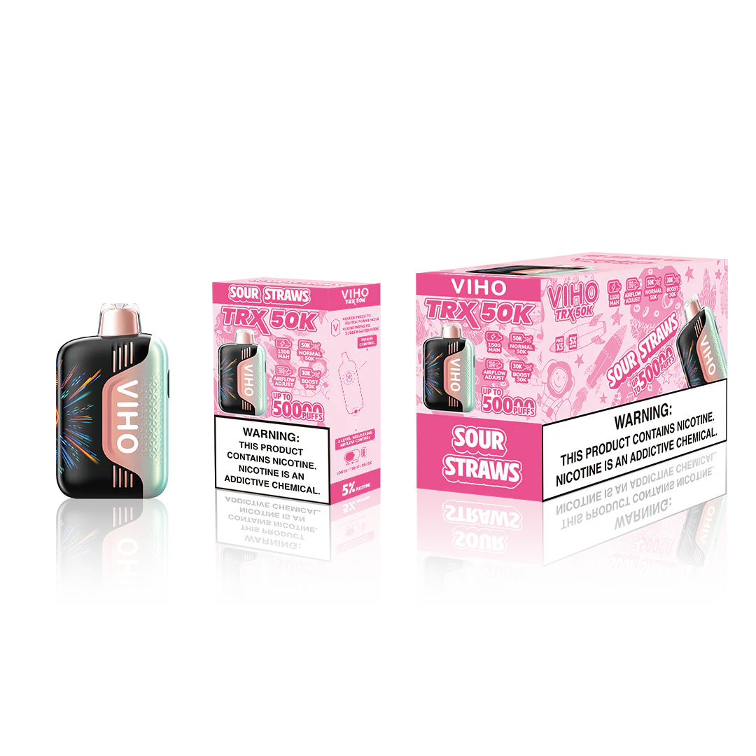 VIHO TRX 50K PUFFS 5% DISPOSABLE (5CT DISPLAY)