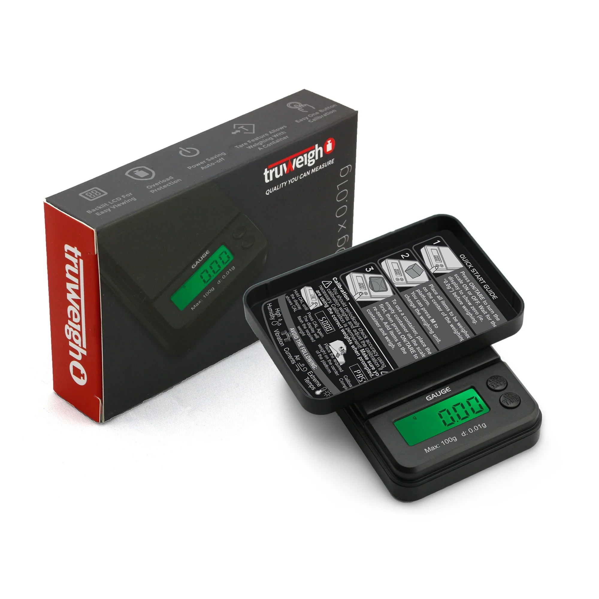 TRUWEIGH RIOT DIGITAL SCALE 100G X 0.1G