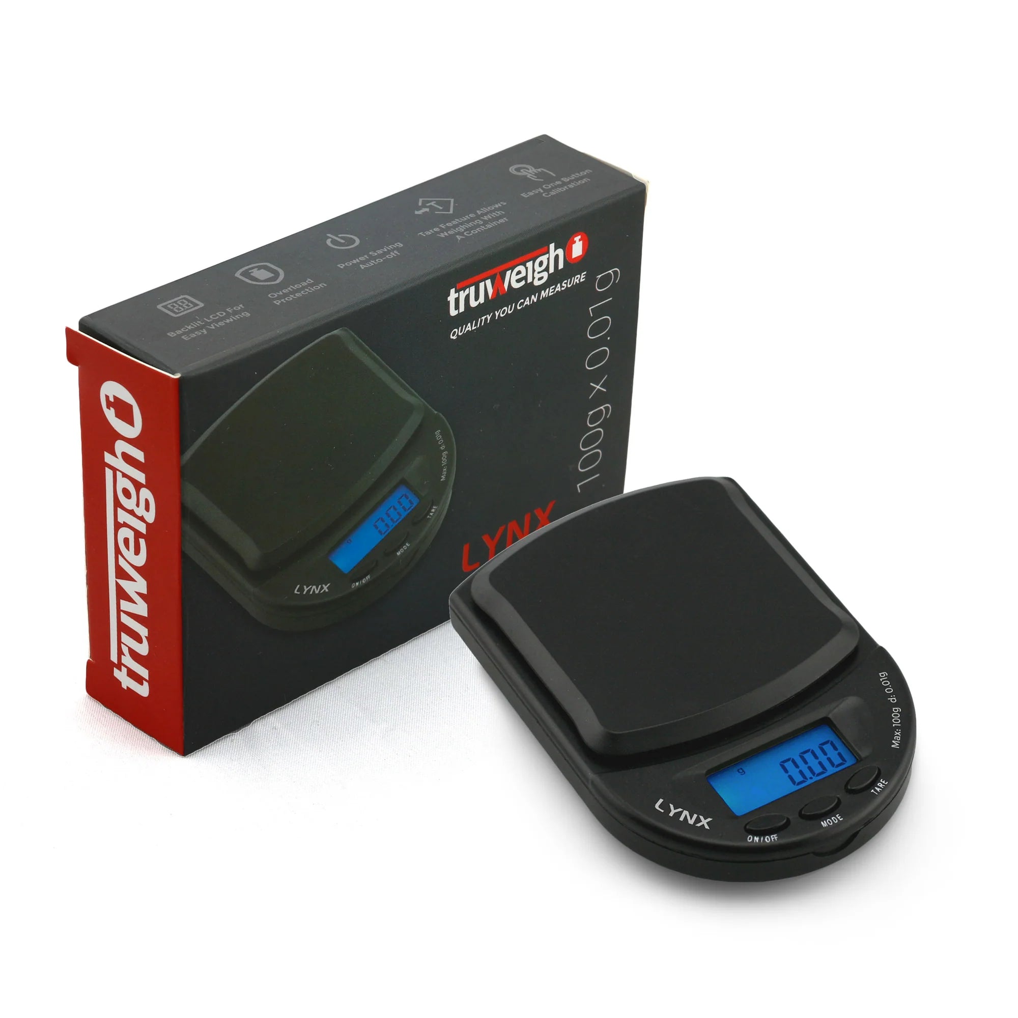 TRUWEIGH LYNX DIGITAL SCALE 100G X 0.01G | BLACK
