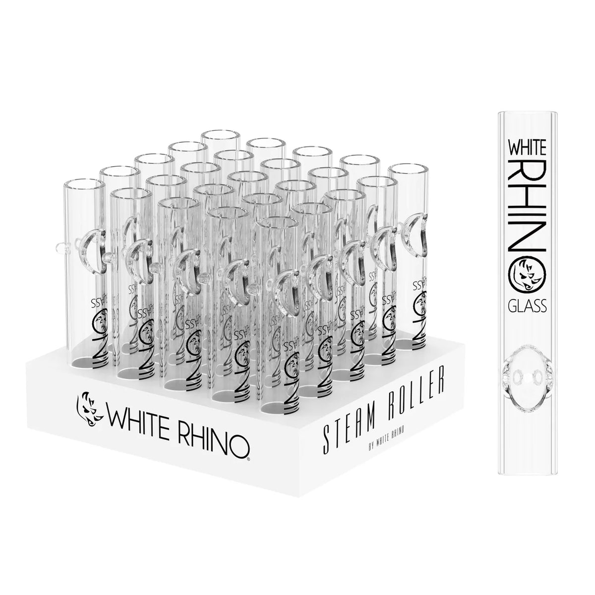 WHITE RHINO STEAM ROLLER (25CT DISPLAY)