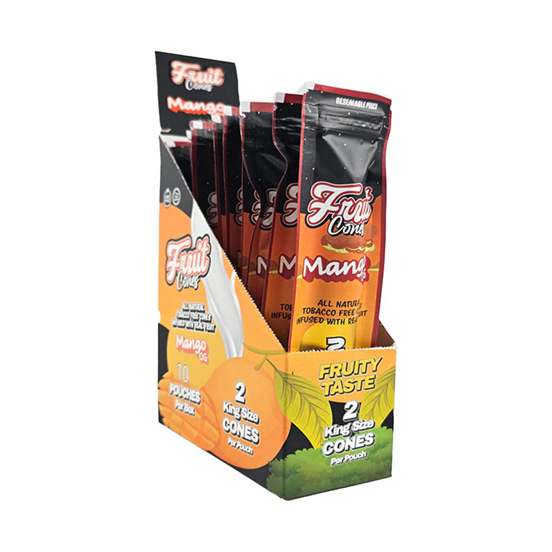 FRUIT CONES 2 KING SIZE CONES/PK 10PK/BOX