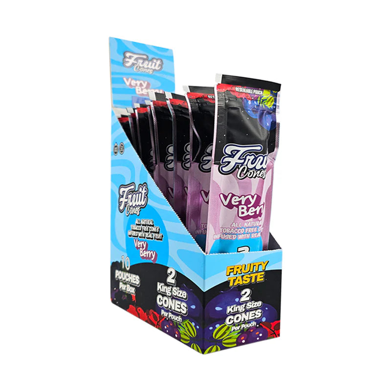 FRUIT CONES 2 KING SIZE CONES/PK 10PK/BOX