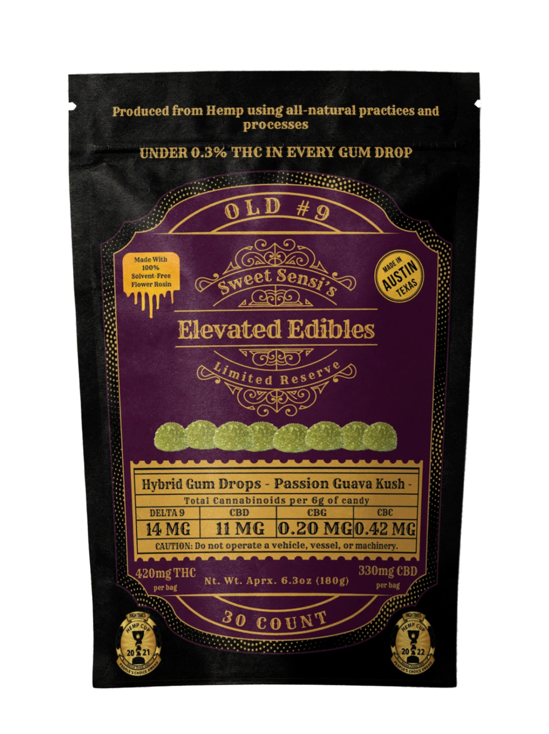 SWEET SENSI LIMITED RESERVE D9 GUM DROP (30CT)