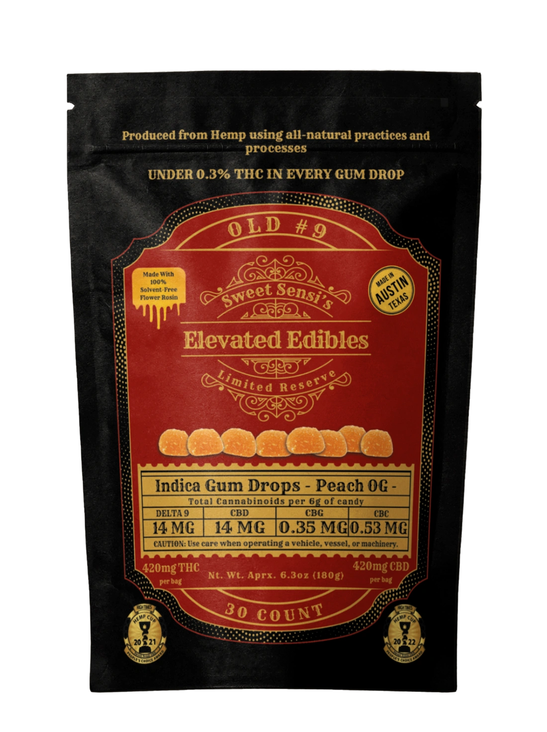 SWEET SENSI LIMITED RESERVE D9 GUM DROP (30CT)