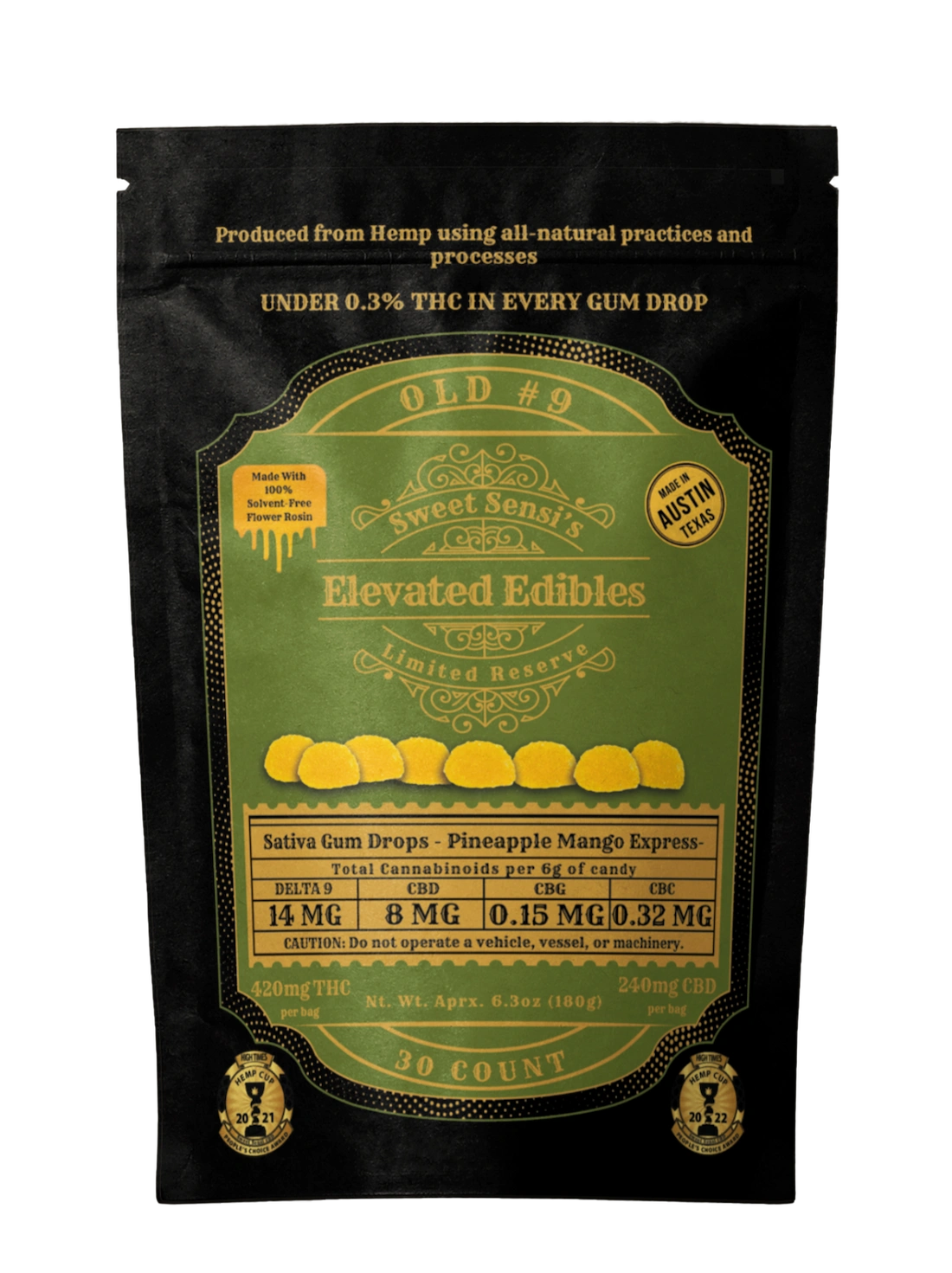SWEET SENSI LIMITED RESERVE D9 GUM DROP (30CT)