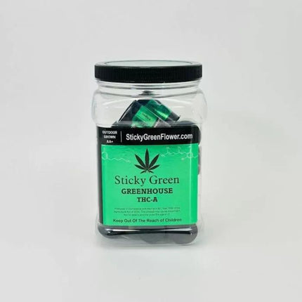 STICKY GREEN GREENHOUSE THC-A 1 GRAM FLOWER (20CT JAR) Default Title 765464935236