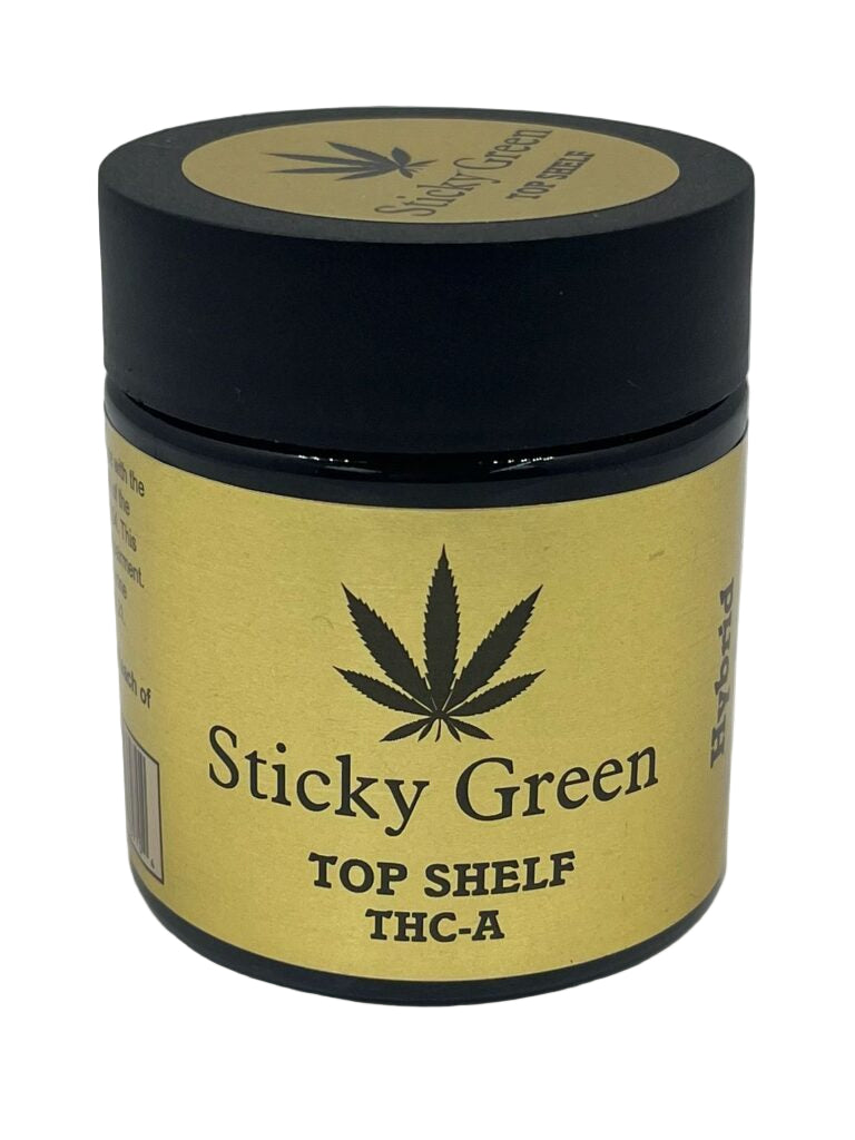 STICKY GREEN GREENHOUSE THC-A FLOWER 3.5 GRAM