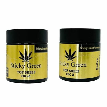 STICKY GREEN HIGH GRADE THC-A + THC-P 3.5G FLOWER SATIVA 765464935021