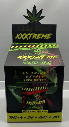 STICKY GREEN XXXTREEM 500MG SINGLE PACK (25CT DISPLAY) Default Title 791126949457