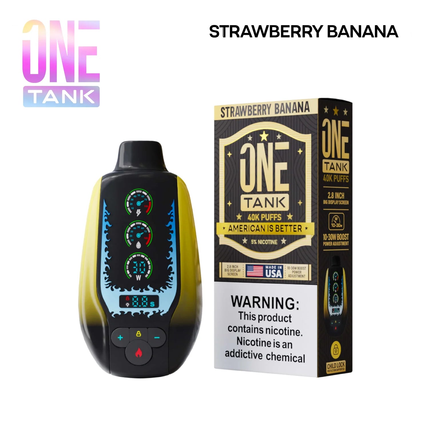 ONE TANK 40K DISPOSABLE USA BUILT (5CT DISPLAY)