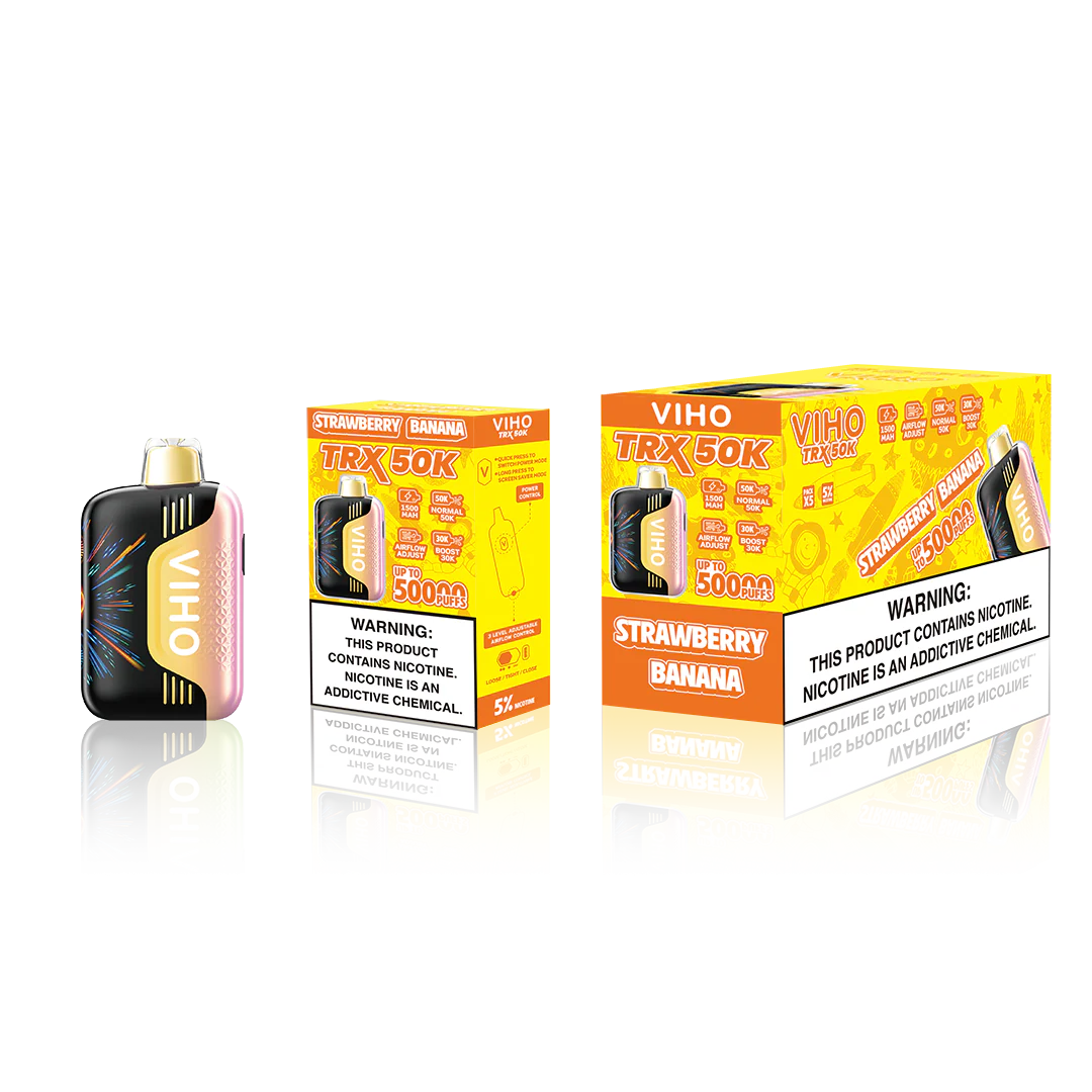 VIHO TRX 50K PUFFS 5% DISPOSABLE (5CT DISPLAY)