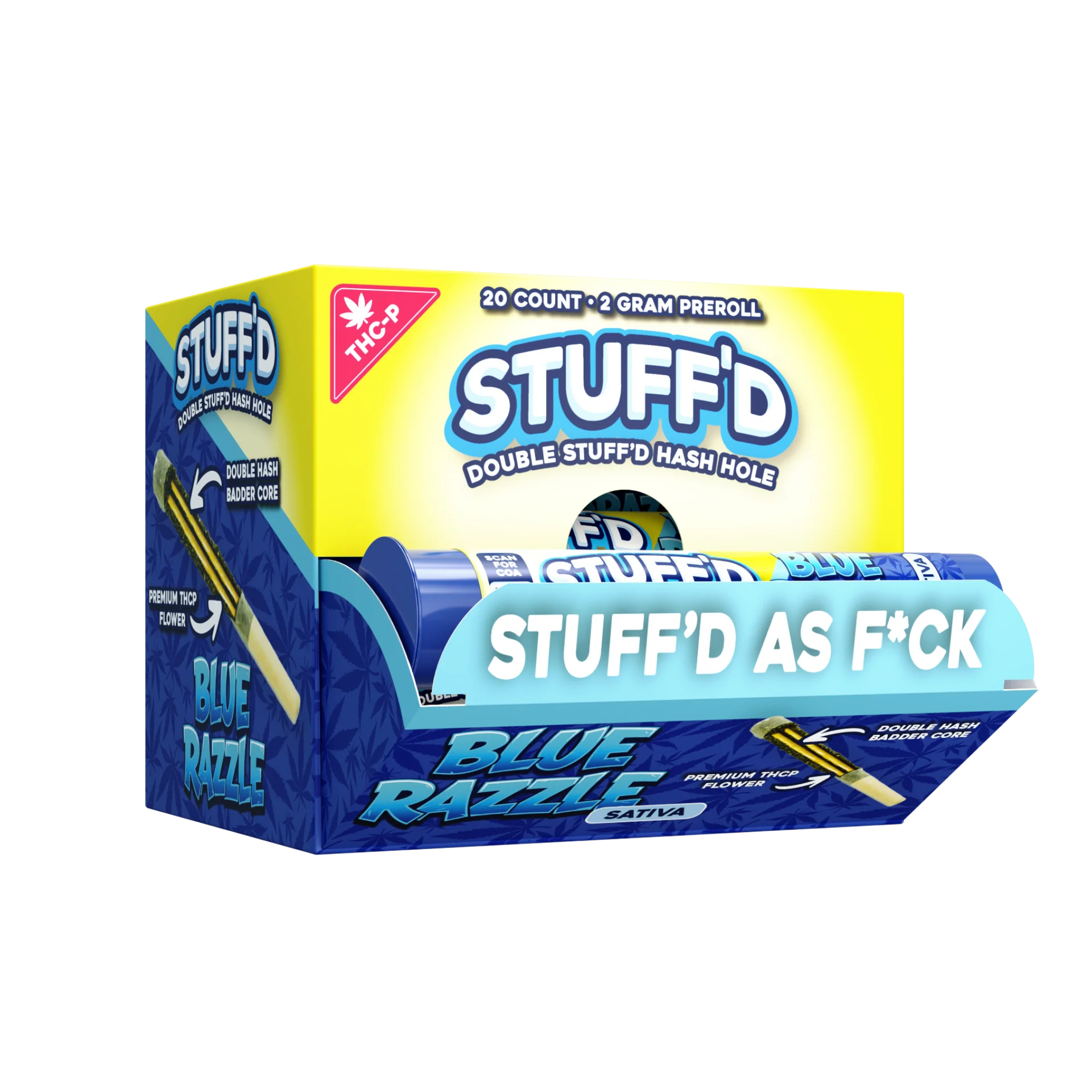 STUFF'D DOUBLE STUFF'D THCP 2 GRAM HASH HOLES (20CT DISPLAY)