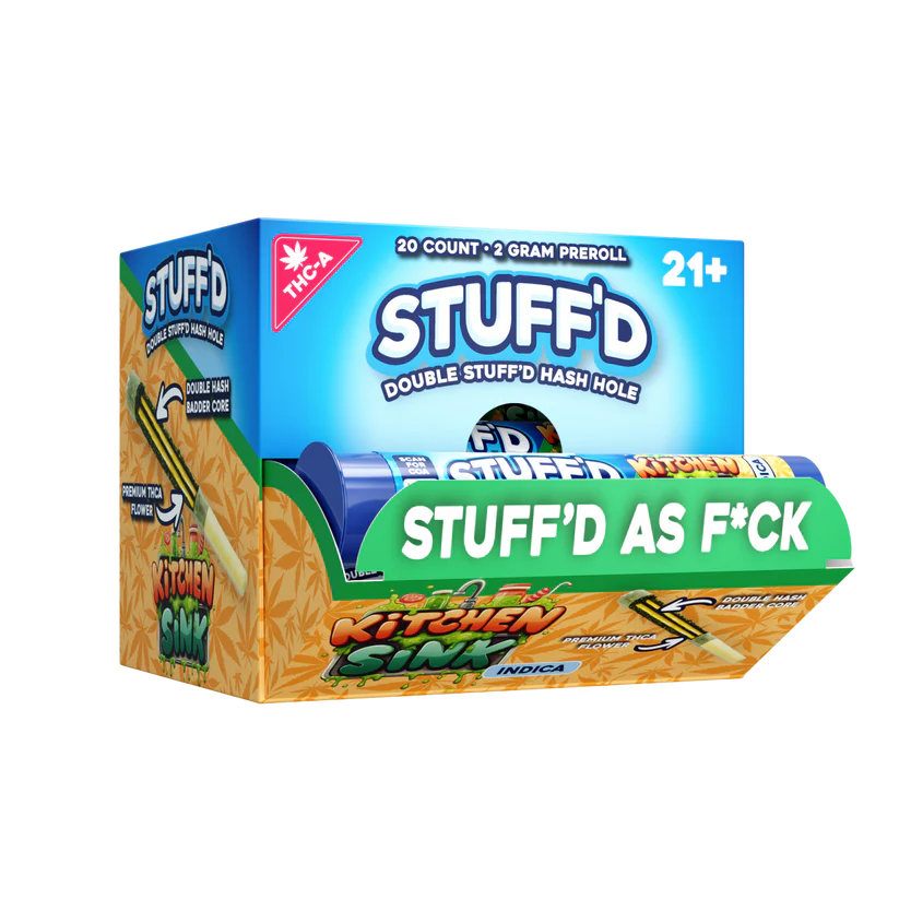 STUFF'D 2 GRAM THC-A DOUBLE STUFFED HASH HOLE (20CT BOX)