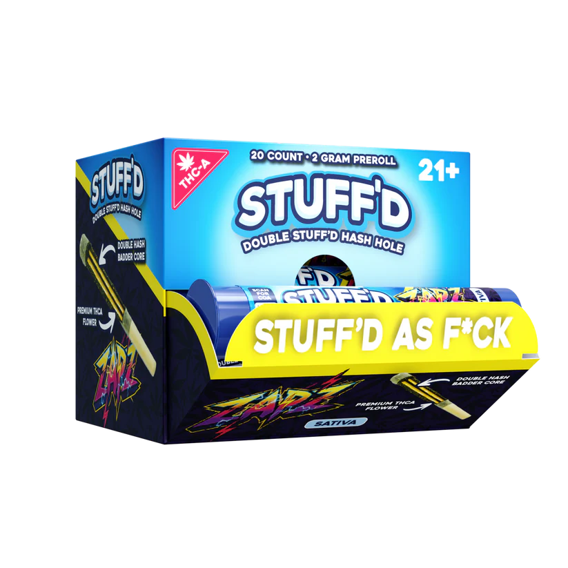 STUFF'D 2 GRAM THC-A DOUBLE STUFFED HASH HOLE (20CT BOX)