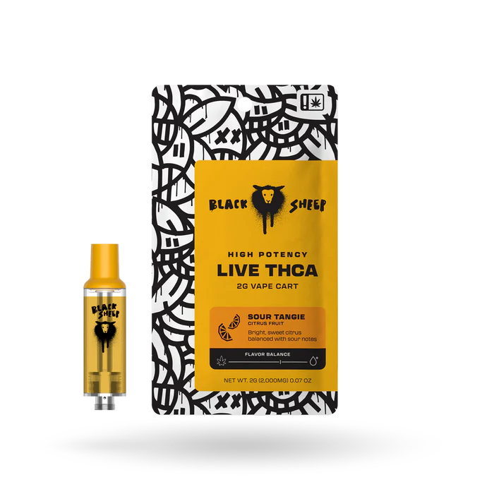 BLACK SHEEP HIGH POTENCY LIVE THCA 2G CART