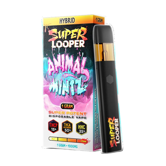 SUPER LOOPER 1G DISPOSABLE THC-A THCP ANIMAL MINTZ (HYBRID) 810110047327