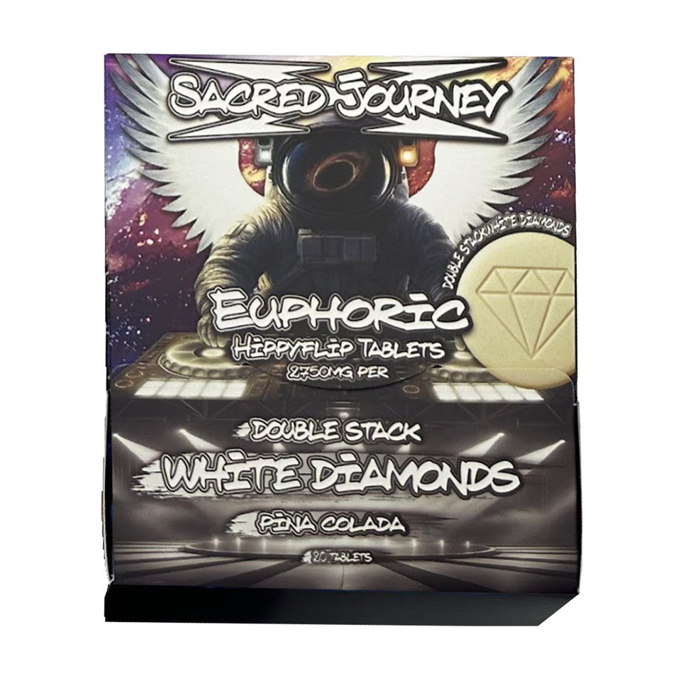 SACRED JOURNEY EUPHORIC HIPPY FLIP 2750MG MUSHROOM TABLETS (20CT BOX)