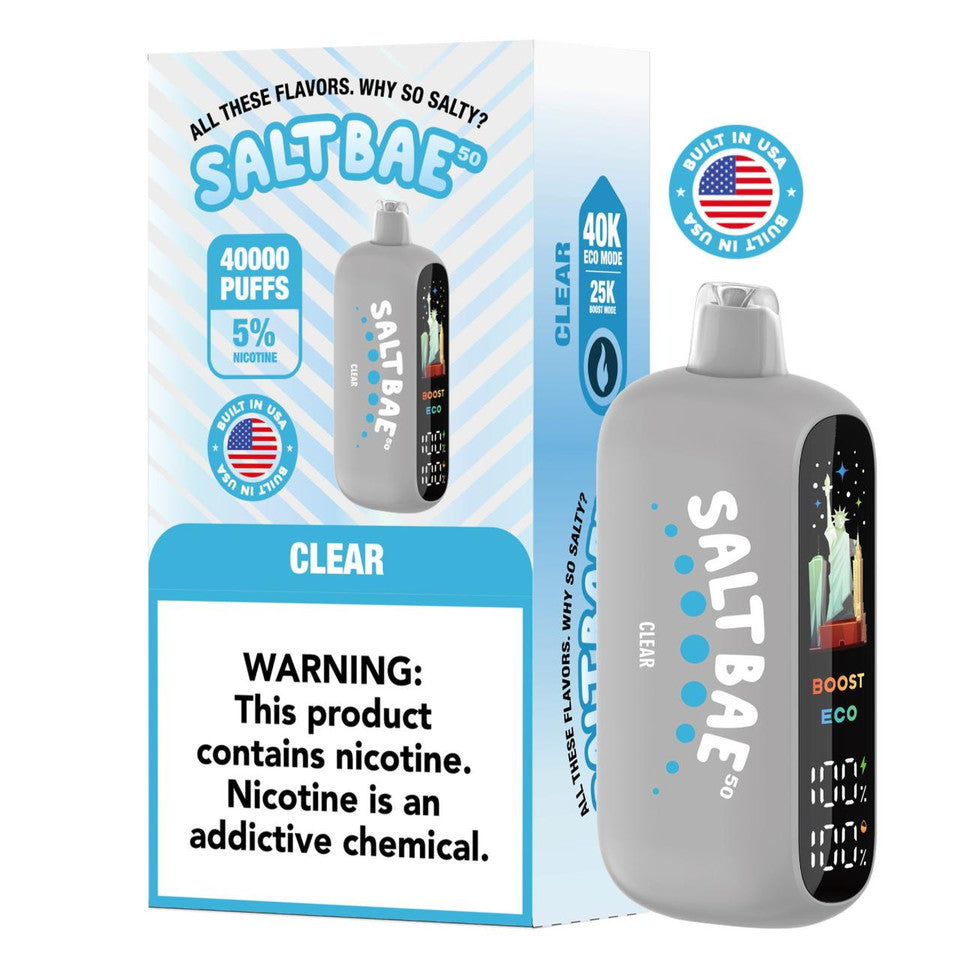 SALTBAE BUILT IN USA 40K DISPOSABLE VAPE (5CT DISPLAY) Rising Wholesale Inc. SALTBAE BUILT IN USA 40K DISPOSABLE VAPE (5CT DISPLAY) Rising Wholesale Inc.