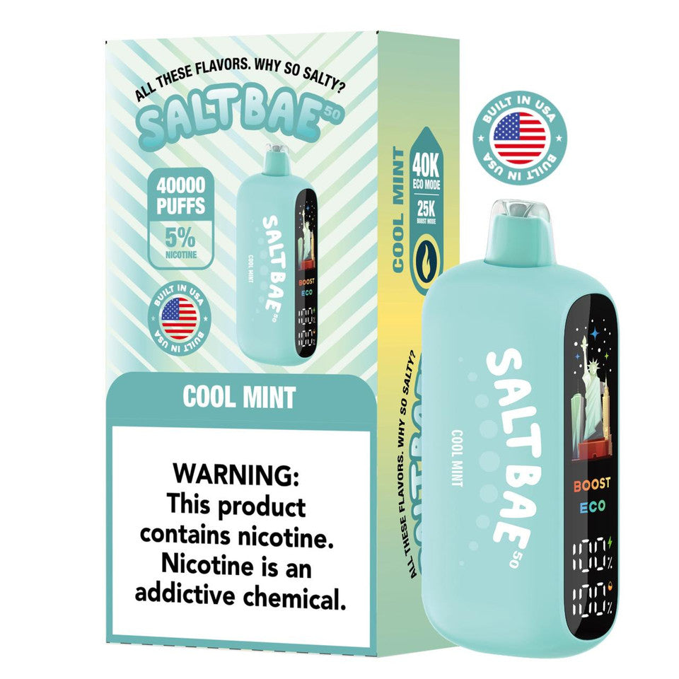SALTBAE BUILT IN USA 40K DISPOSABLE VAPE (5CT DISPLAY)