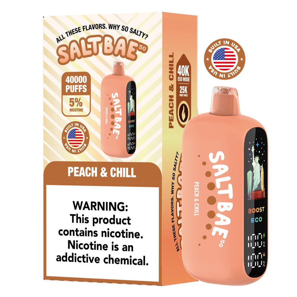 SALTBAE BUILT IN USA 40K DISPOSABLE VAPE (5CT DISPLAY)