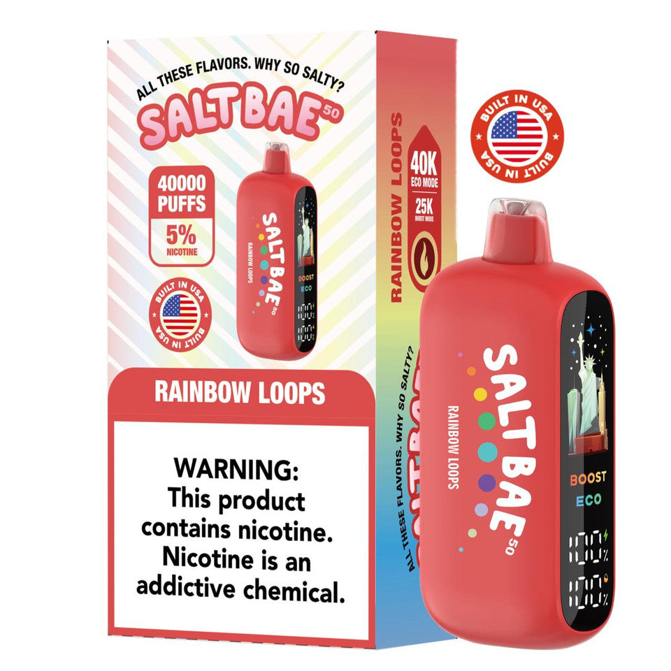 SALTBAE BUILT IN USA 40K DISPOSABLE VAPE (5CT DISPLAY)