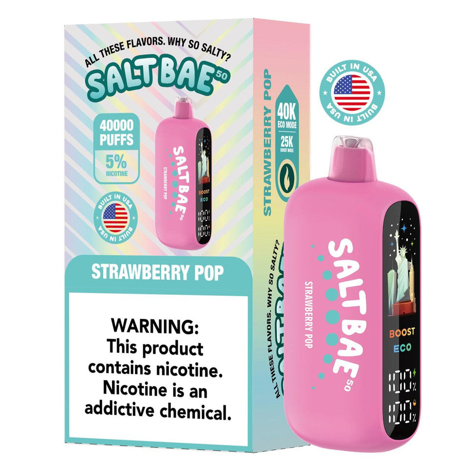 SALTBAE BUILT IN USA 40K DISPOSABLE VAPE (5CT DISPLAY) Rising Wholesale Inc. SALTBAE BUILT IN USA 40K DISPOSABLE VAPE (5CT DISPLAY) Rising Wholesale Inc.