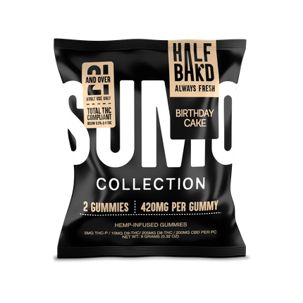 HALF BAK'D | THC-A | THC-P | D9 | 2CT/PACK 420MG/GUMMY (30 PACK DISPLAY)