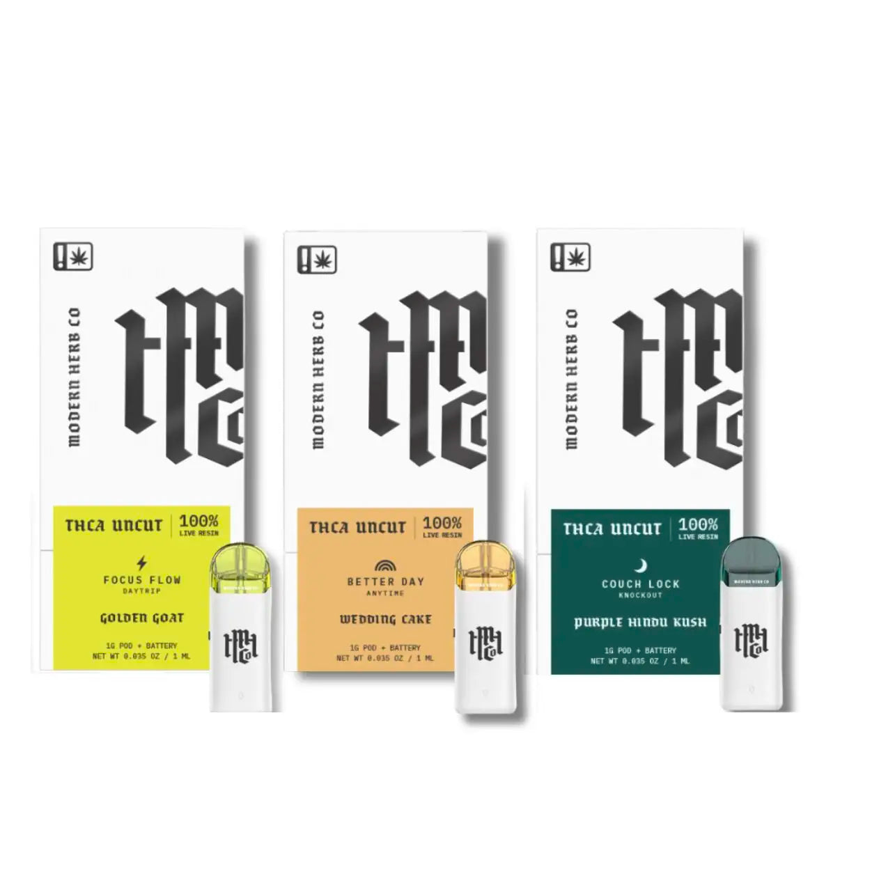 MODERN HERB CO LIVE THCA UNCUT 1G POD KIT
