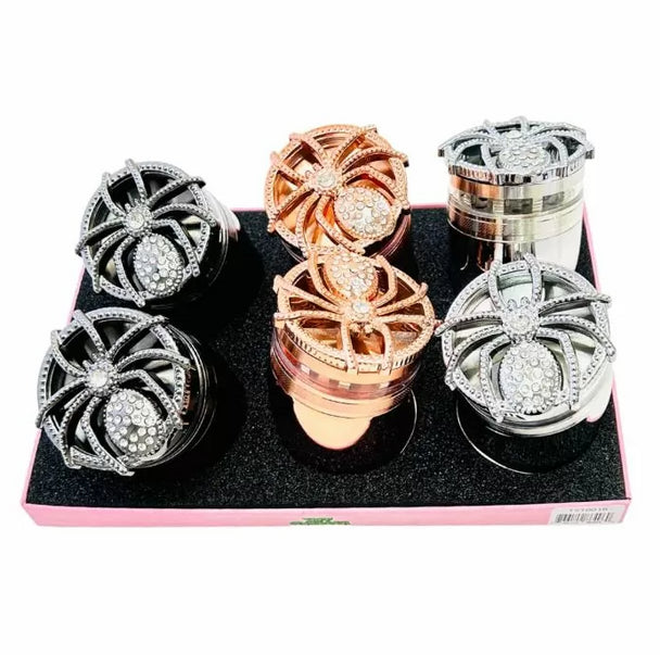 TUFF SHREDDER METAL GRINDER SPIDER WEB DESIGN