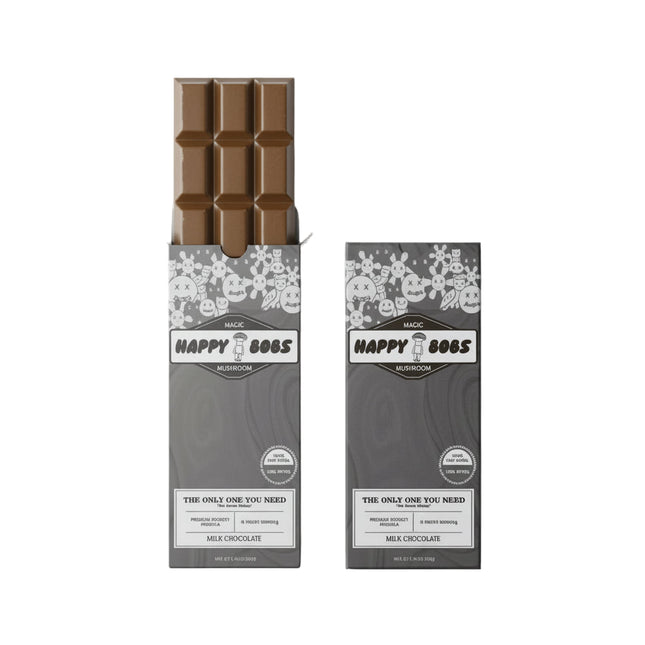HAPPY BOBS MAGIC MUSHROOM 5000MG CHOCOLATE BAR