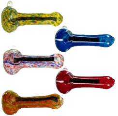 CHEECH 3.5" DICHRO HAND PIPE ASSORTED COLORS (CH-PIPE-266)