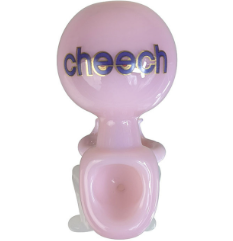 CHEECH 3.5" HANDPIPE CAT ATTACK BLACK & WHITE (CH-PIPE-169)