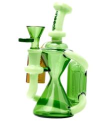 CHEECH 14.5in TREE PERC RECYCLER WATERPIPE | CLEAR (CH-216)