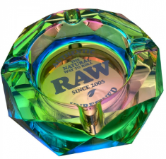 RAW 6" RAINBOW GLASS ASHTRAY