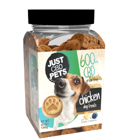 JUST CBD 600MG DOG TREATS (80CT/JAR) | CHICKEN RICE
