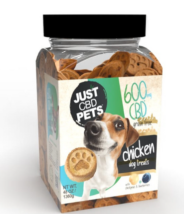 JUST CBD 600MG DOG TREATS (80CT/JAR) | CHICKEN RICE