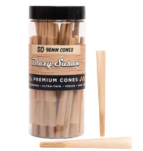 BLAZY SUSAN 50CT 98MM CONES | UNBLEACHED