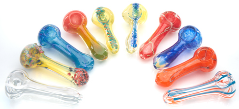 4" RING DESIGN HAND PIPE ASSORTED COLORS (VPK-HP-04)