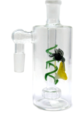 5.1" 14MM 90 ANGLE AVIAN BLOSSOM DESIGN PERC ASH CATCHER