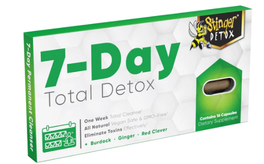 STINGER 7-DAY TOTAL DETOX CAPSULES (16CT/PACK)