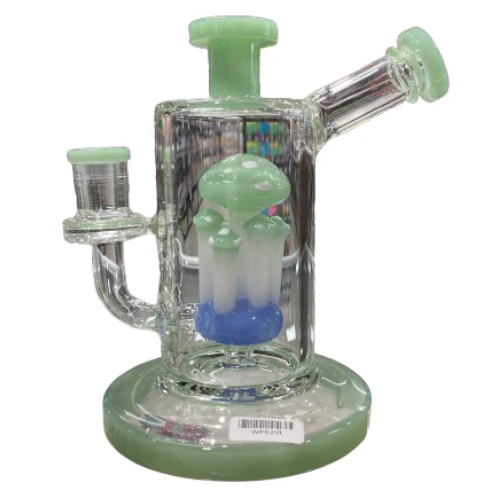 SILO 6" RAINBOW MUSHROOM DESIGN WATER PIPE