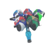 MULTICOLOR SILICONE GAS MASK WATER PIPE