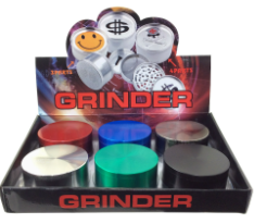 ASSORTED DESIGN & COLORS GRINDER 70MM