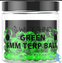 WHITE RHINO 6MM GREEN TERP BALL (50CT)
